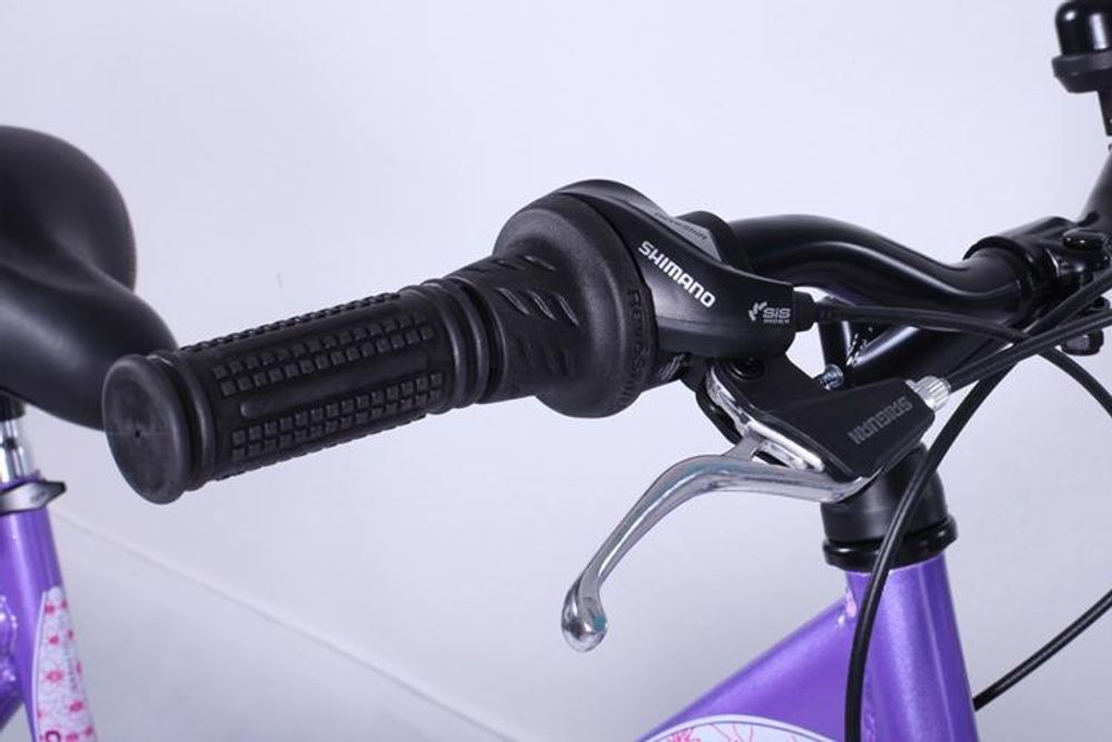 26 Zoll Mountainbike Mädchen Kinder Fahrrad mit Gabelfederung & Beleuchtung 21-GANG Lila