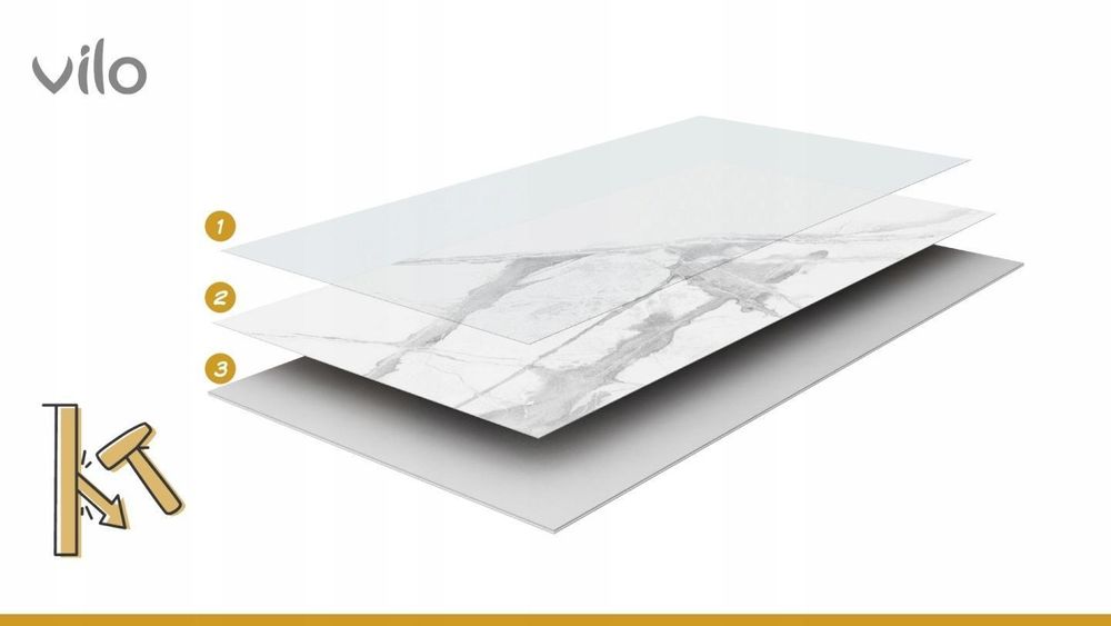 Vilo Nástenný panel XL – Hladký obklad stien do kuchyne a kúpeľne – Vodovzdorný panel MPC – 265 x 60 cm – Harmony Wood