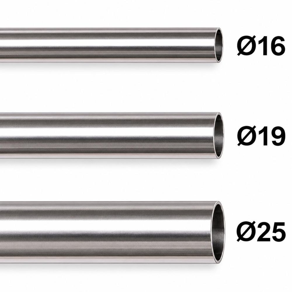 MDEKOR rura metalowa drążek do karnisza 180 cm, antyczne zloto, 25 mm
