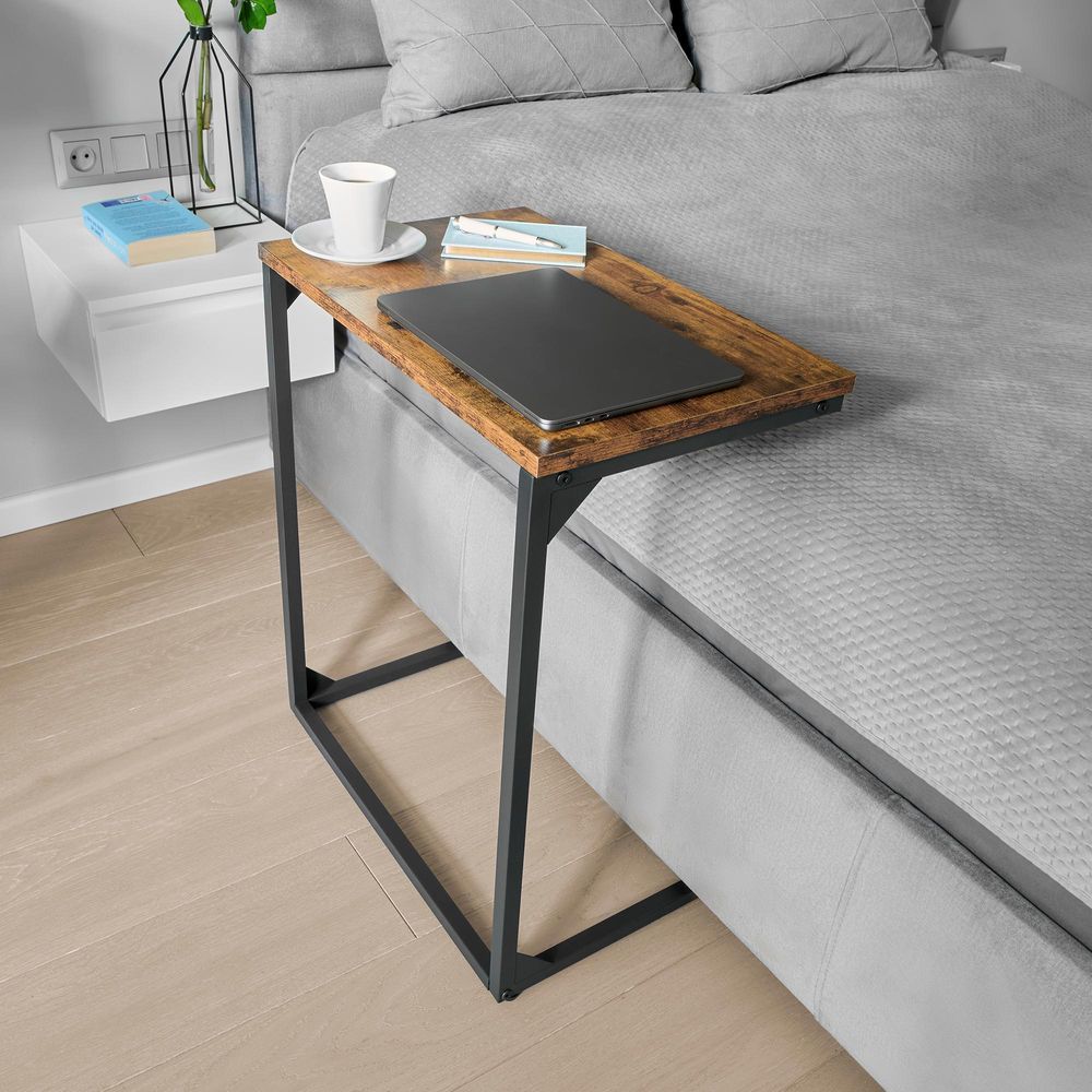 di volio Beistelltisch Mersala – C-Form Sofatisch für Wohnzimmer & Bett, kompakt & stabil, modernes Design