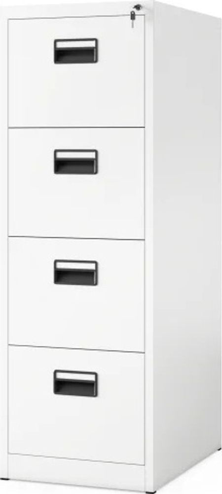 Aktenschrank Büroschrank Stahlschrank weiß  132x46x62