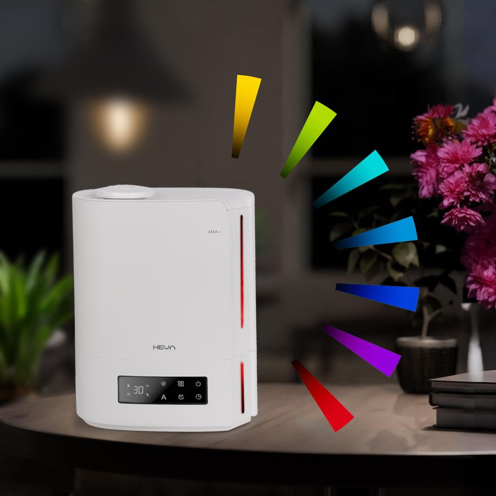 HEVA MILO Nawilżacz powietrza ultradźwiękowy 360° Aromaterapia Timer Biały