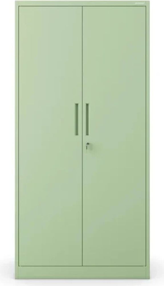 Büroschrank C001 Aktenschrank Lagerschrank Mehrzweckschrank Metallschrank 4 Fachböden Pulverbeschichtung Stahlblech 185 cm x 90 cm x 40 cm, Farbe : Pastellgrün