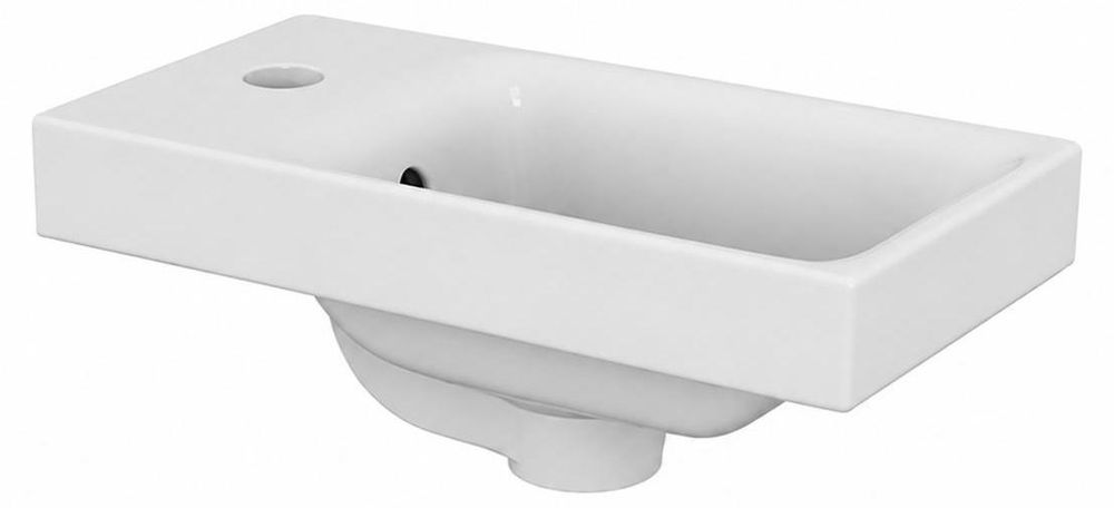 AQUA for you | Badezimmerschrank - CERSANIT MODUO - Waschtisch Set 40 cm – Kaschmir - mit Waschbecken, Unterschrank, Badmöbel Set, Badezimmerschränke