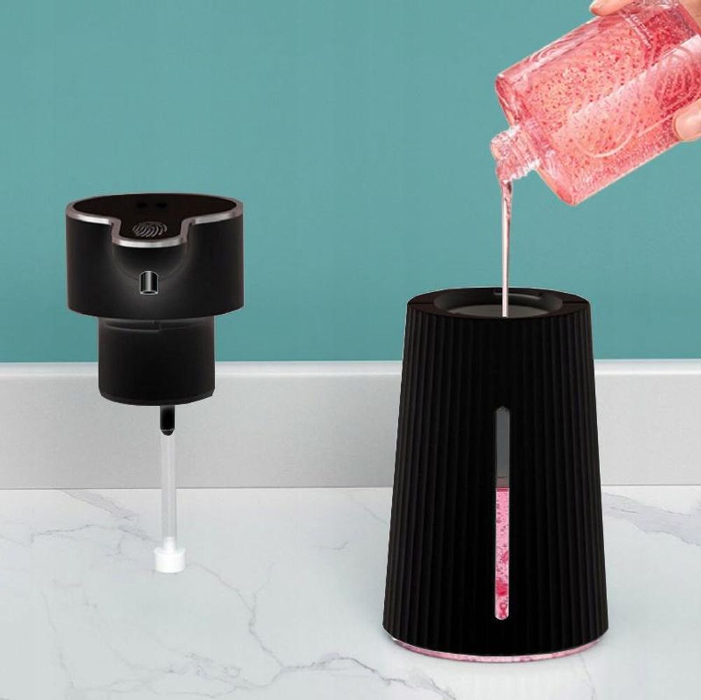 Bezdotykowy Dozownik Mydła Płynu 400ml Automatyczny Dyspenser Duży USB-C IR