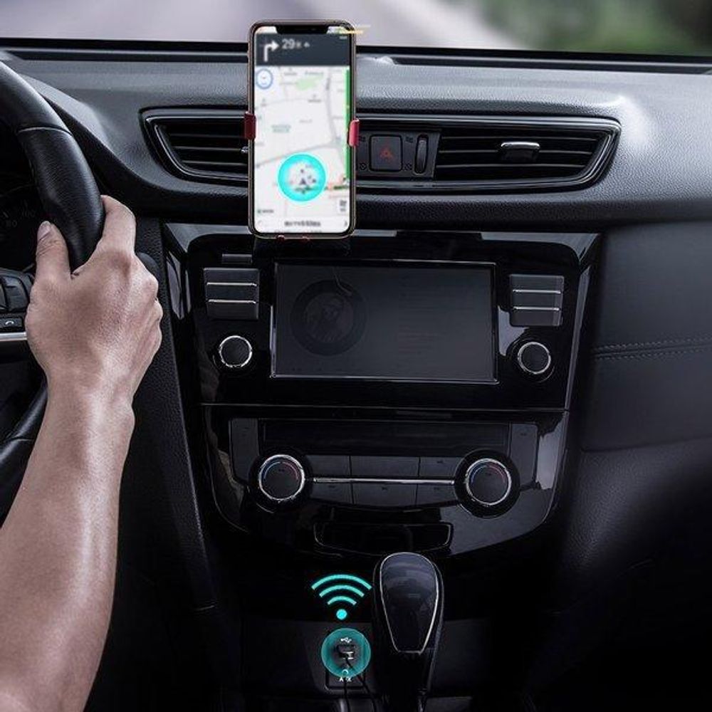BA01 Kábel Bluetooth 5.0 audio prijímača, AUX jack audio adaptér, čierny
