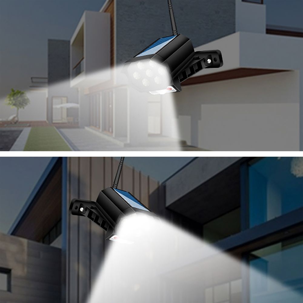 Kamera Attrappe Solar mit LED Licht Dummy Alarm Überwachung Fake Überwachungskamera Innen und Außen Alarmanlage Schwarz Retoo