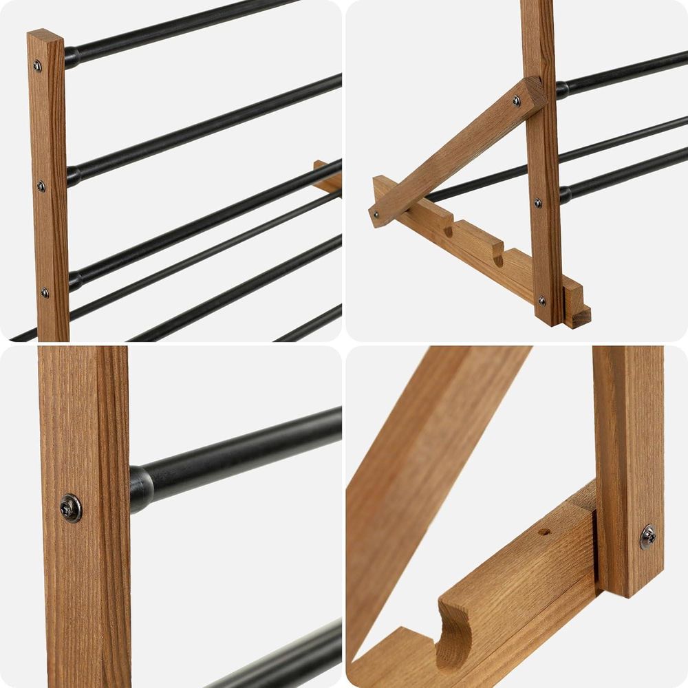 KADAX Faltbarer Trockner, Ausziehbarer Standtrockner, Ziehharmonika-Wäscheständer (53x85cm Wand)