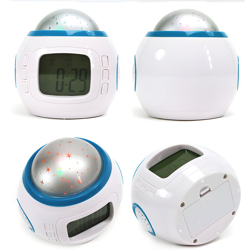 Wecker LED Sternenhimmel Projektor Nachtlicht Sternennachtlicht Projektionslampe Sternenprojektor für Schlafzimmer Party Kinderzimmer USB Retoo
