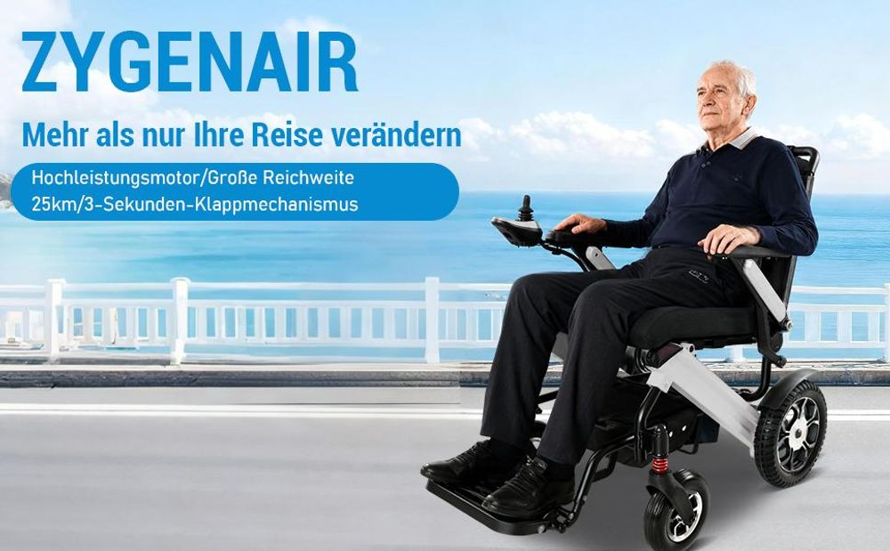 ZYGENAIR Elektrorollstuhl Grau - ZYGENAIR – mehr als nur Mobilität, neue Freiheit
