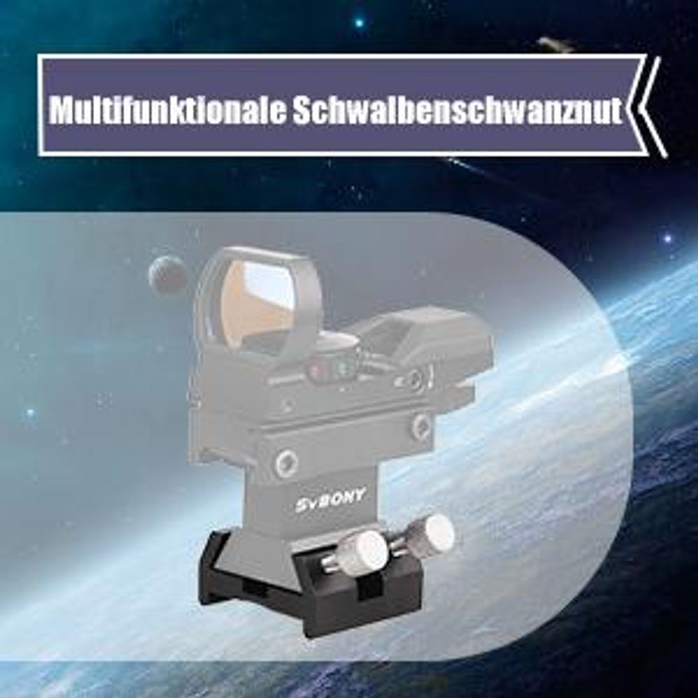 Svbony Teleskope Finderscope Mount, Schwalbenschwanzbasis für Finder Scope Kompatibel mit Celestron C8 C8HD C925 C11HD
