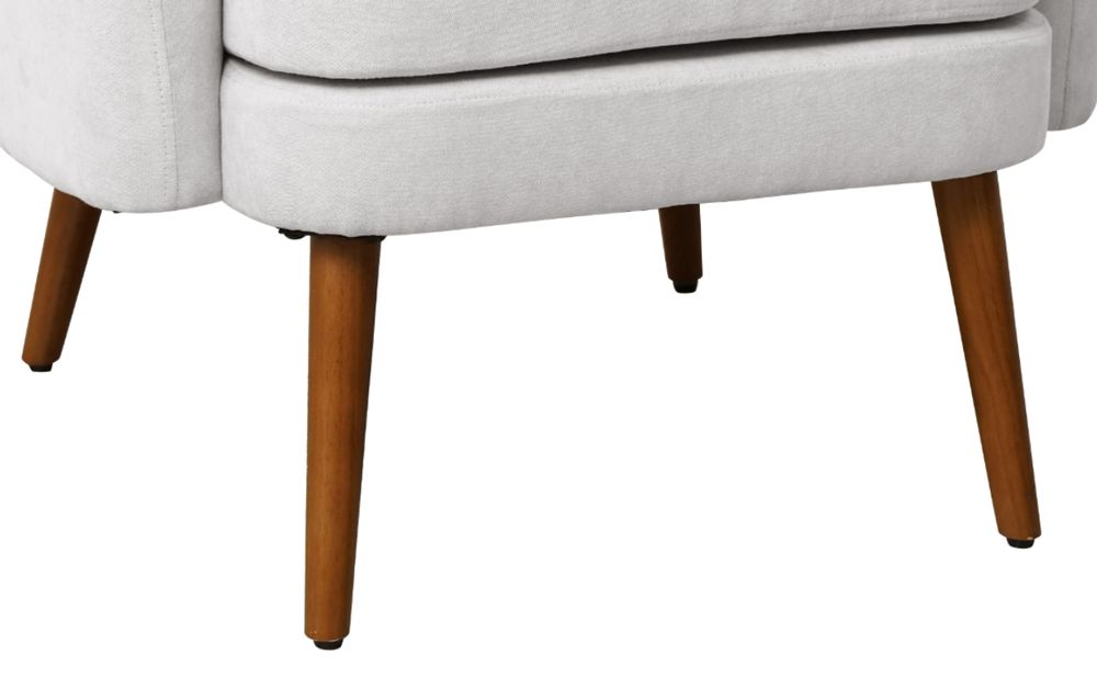 JOHAN Sessel Loungesessel Polstersessel Armlehnen gepolstert modern Weiß