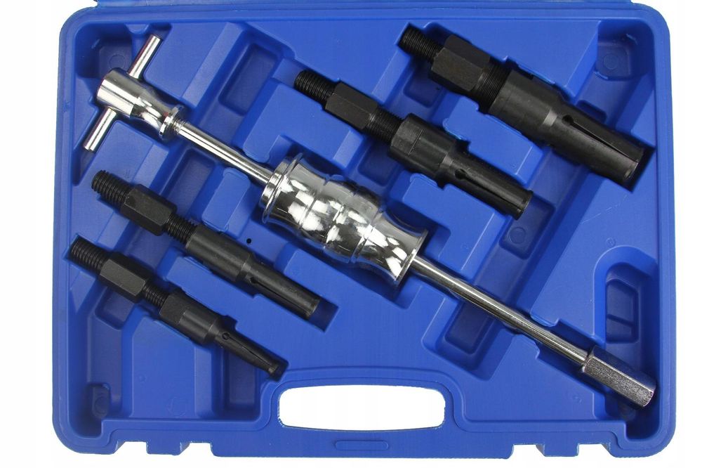 LUXTOM | Radlager Abzieher Set, 5tlg, 10-32mm, Kugellager Abzieher, Entferner Schiebehammer Innenbausatz, Lagerabzieher, Innenlager Abzieher Set