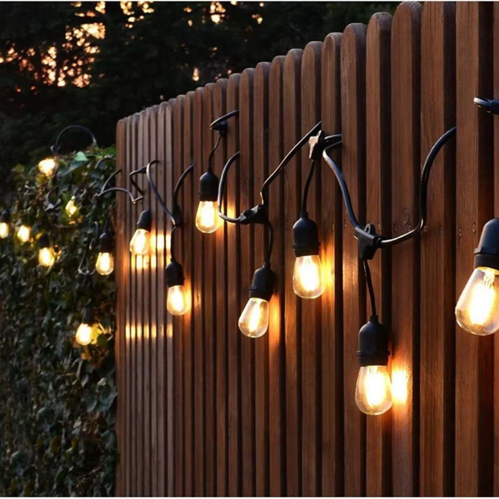 ZAHRADNÍ SVĚTELNÝ ŘETĚZ Venkovní 10M Žárovky 10+1 LED Světla až do 60m