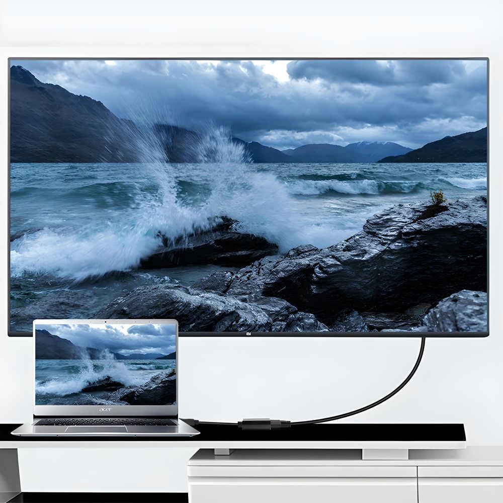 HDMI auf VGA Adapter Konverter Verteiler Aktiv HDTV HDMI Stecker > VGA Buchse 1080p Full HD Video Audio Videokabel Laptop PC Macbook Schwarz Retoo