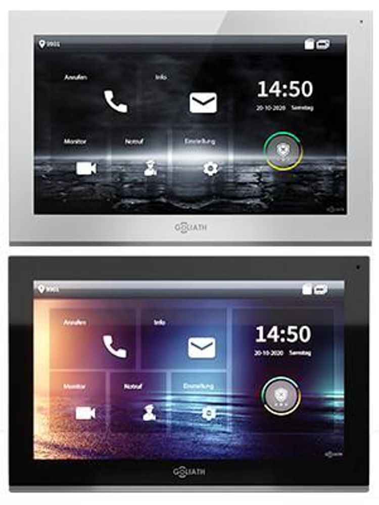 GOLIATH PRO IP Gegensprechanlage | Anthrazit | 1-Fam | 10" HD | Keypad | 180° Kamera