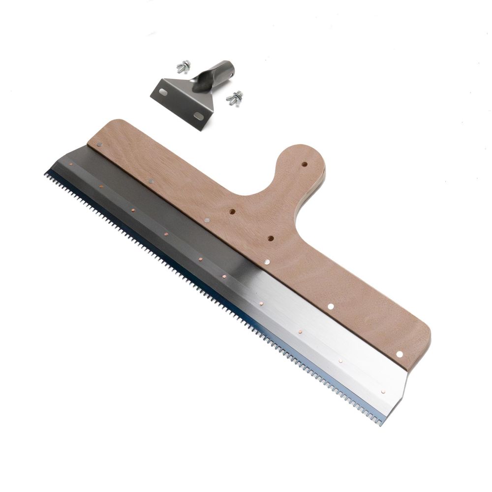 Großflächenrakel 560mm mit Teleskopstiel Stehrakel Zahnrakel Standrakel Flächenrakel