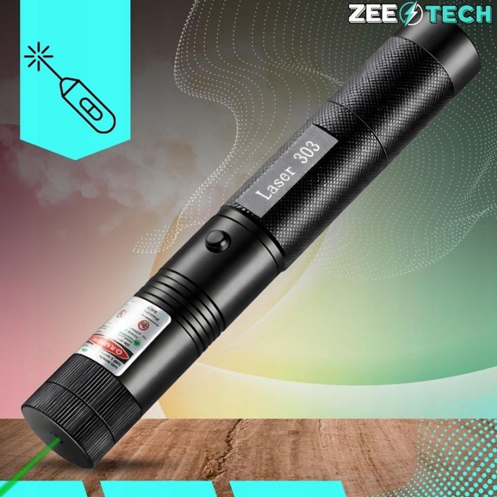 Grüner Laserpointer, starker Laser, 200 m Reichweite, USB-C Aufladung