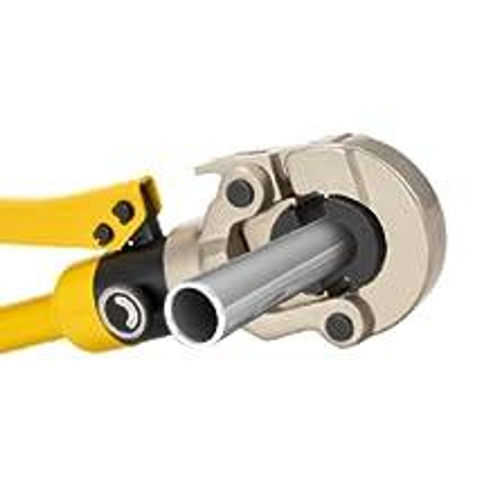 TEENO Presszange TH-Kontur(100kn),Rohrpresszange Crimpzangen Verwendet für Aluminiumkunststoffrohre, Edelstahlrohre, Fittings: TH16, TH20, TH26, TH32