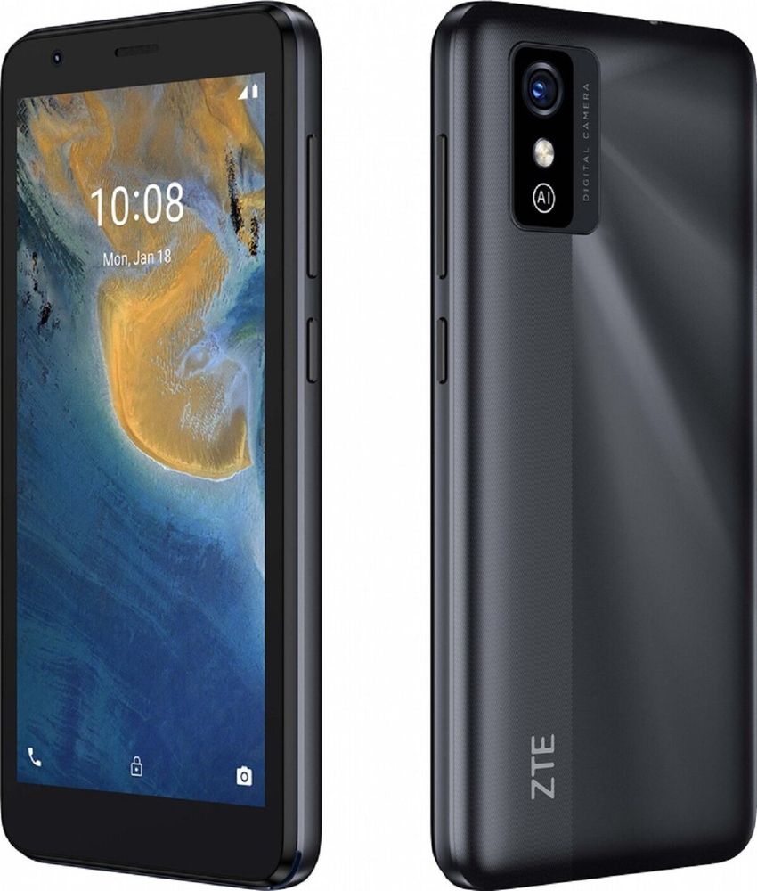 ZTE Blade L9, 12,7 cm (5"), 1 GB, 32 GB, 8 MP, Android 11 Go edition, Grau
