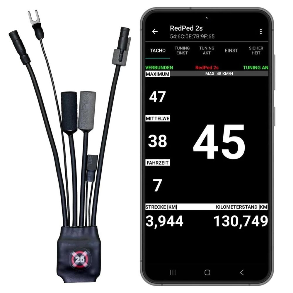 RedPed 2s Tuning-Modul für Shimano E8000 bis E5000