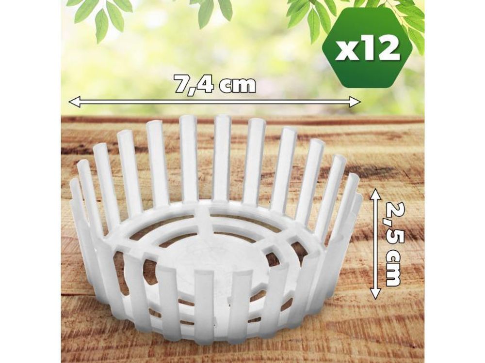 KADAX Gärgewicht für Einmachgläser "Altedo", Kunststoff Gärdeckel, Küchenzubehör, 82 mm, 12 Stück