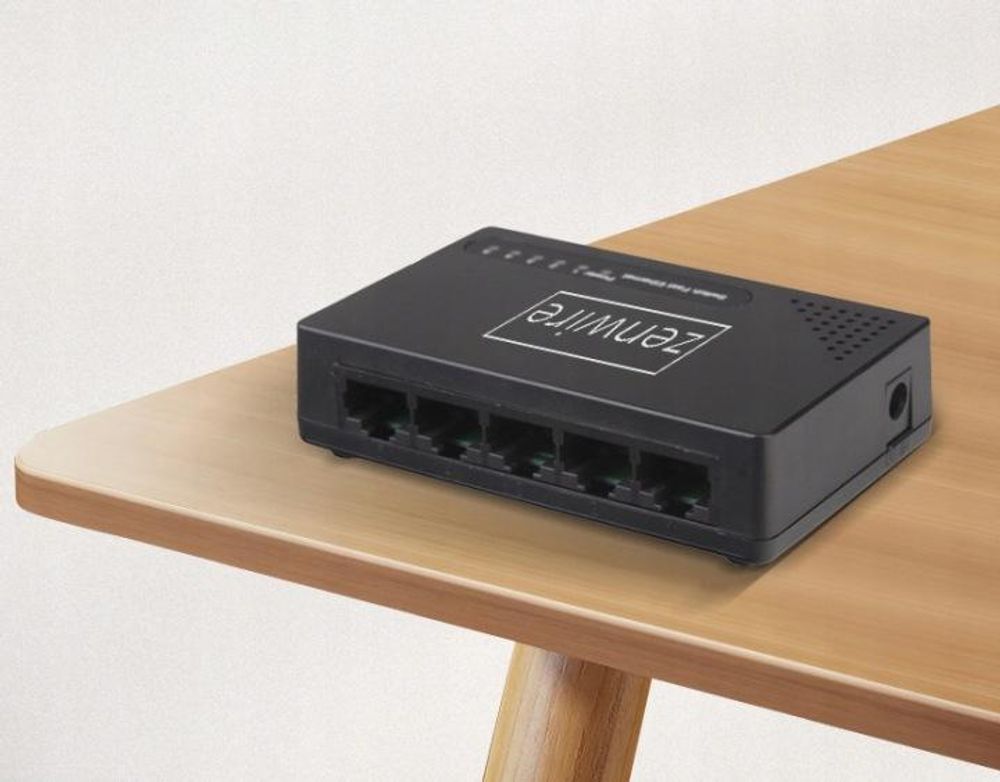 LAN-Switch Verteiler 5 Port Gigabit Ethernet RJ-45 10/100/1000 Mbps