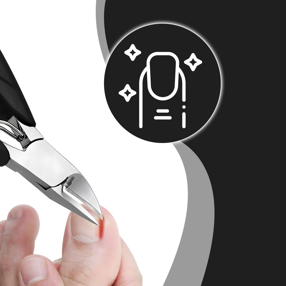 Maniküre Set mit Etui Nagelset Nagelpflege Schere Pinzette Feile Seitenschneider Rändel Schermaschine Nagelknipser Pediküre Kit 8-tlg Edelstahl Retoo