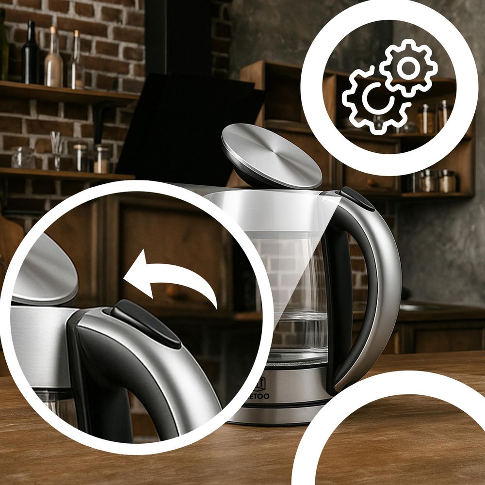 Bis zu 2200 Watt für schnelles Erhitzen