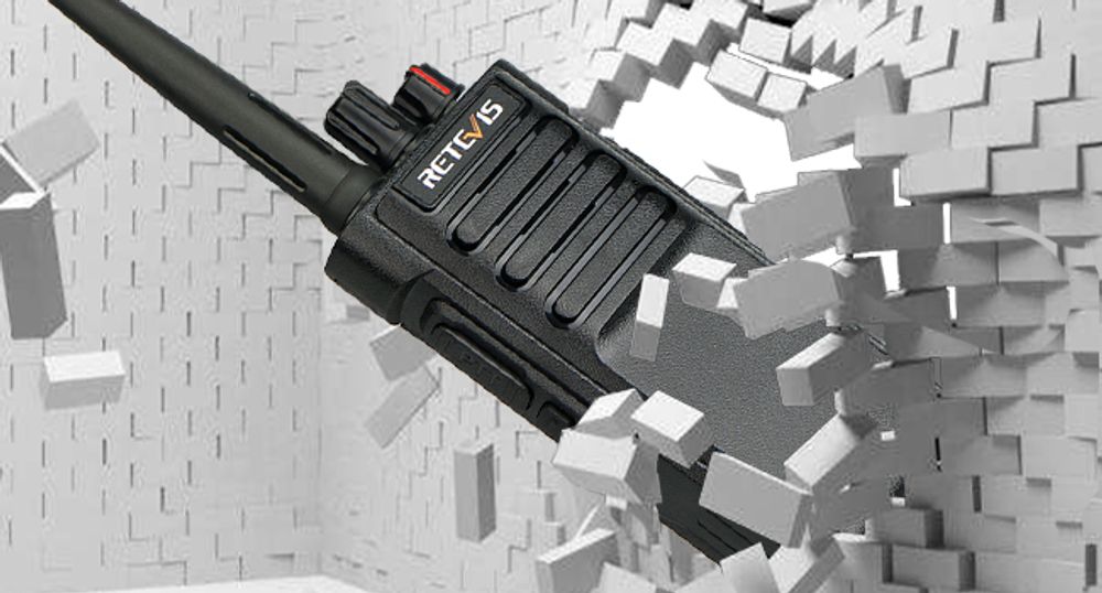 Retevis RT29 Funkgeräte set, 8KM Großer Reichweite, mit 6 Wege-Ladegerät, 3200 mAh, 16 Kanäle, VOX Scan, Squelch, Für Baustellen, Schule, Lager