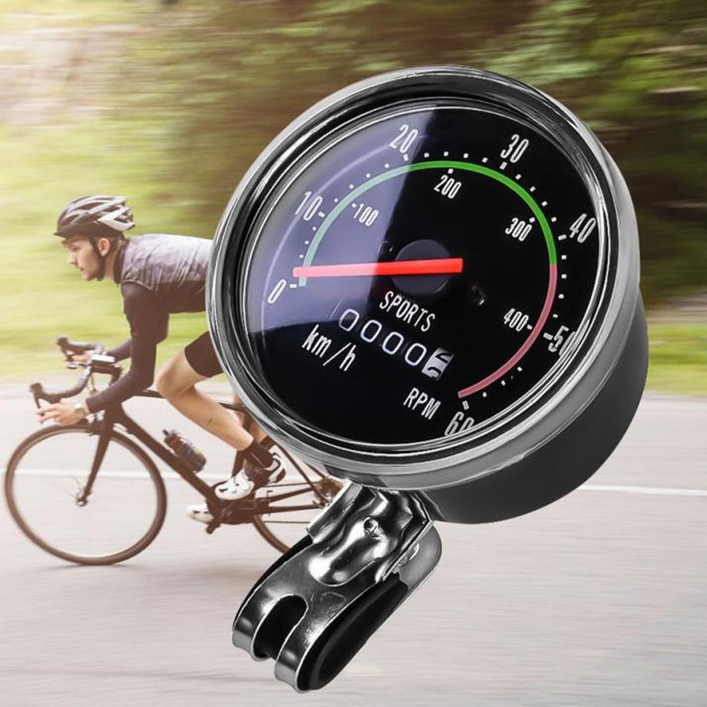 Fahrradcomputer Analog Display Fahrrad Mechanische Computer Fahrradtacho 2 Funktionen Radcomputer Tachometer Wasserdichter Sport Kinder E-Bike Retoo