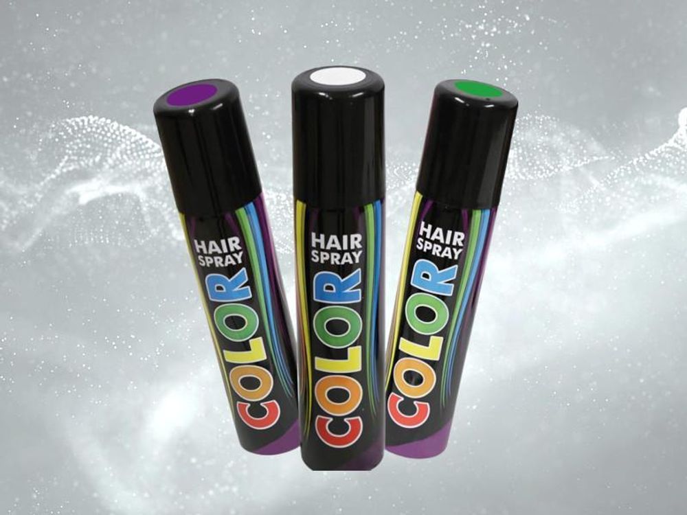Hairspray Color in verschiedenen Farben buntes Haarspray Haarschmuck farbig (Rot)