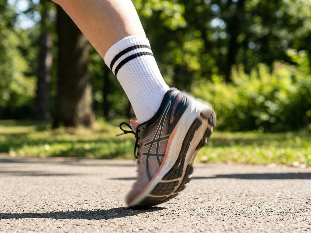 Rippenstrick gegen Verrutschen im Schuh