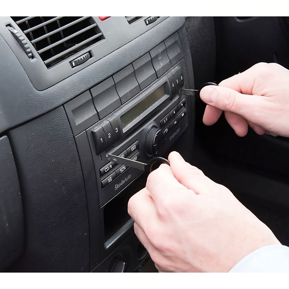 Autoradio Entriegelungswerkzeug Ausbauschlüssel Entriegelungsbügel 20tlg Auto radios Werkzeug Entriegelungsschlitz Demontage Navigation Radio Retoo