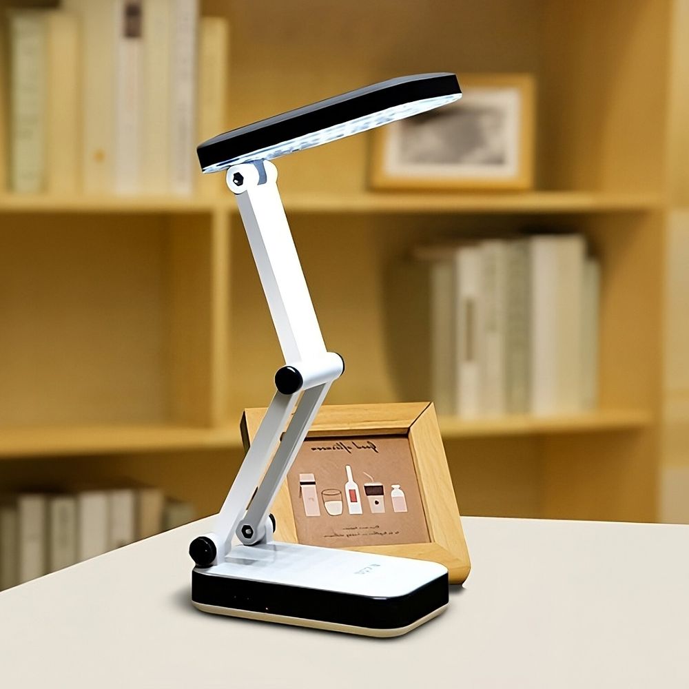 Schreibtischlampe LED Designer SMD Faltbare Tischlampe Schreibtischleuchte 5W Einstellbarer Lichtintensität Dimmbare Lampe Bürolampe Weiß Retoo