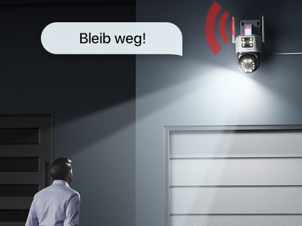 IP Außenkamera ZOSI C298 WiFi Schwenk-Neige 6MP Dual IP66