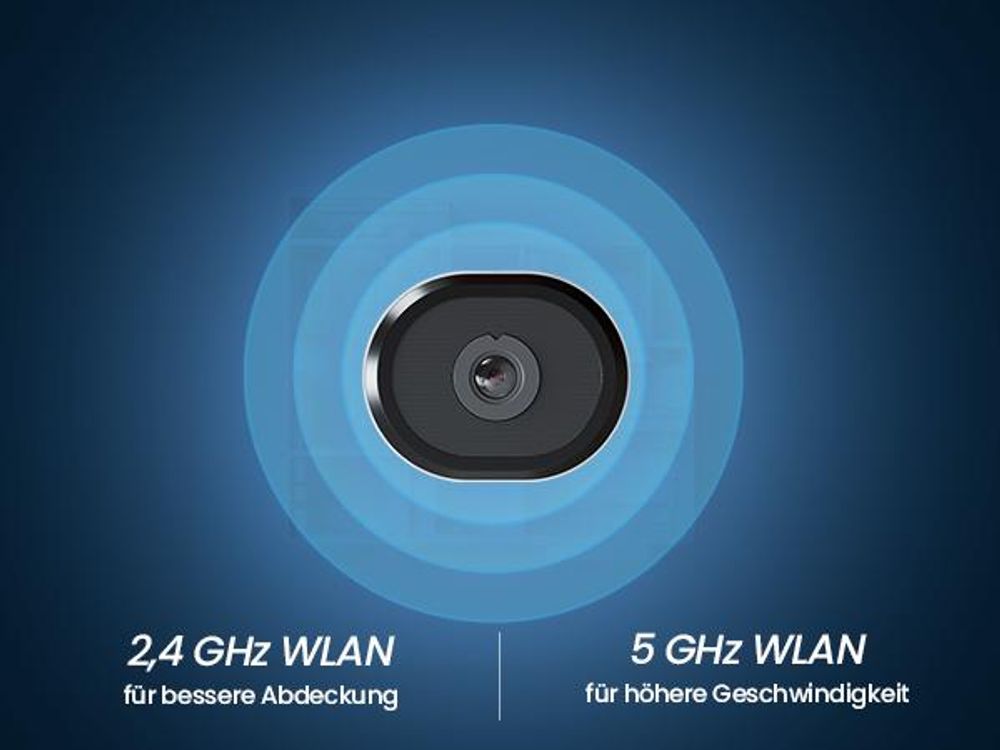 ZOSI C680 2K Fenster Überwachungskamera mit Vollfarb-Nachtsicht, 3MP 2,4/5 GHz WLAN Innenkamera mit KI-Erkennung, Cloud/Karte-Speicher, Plug-in Strom