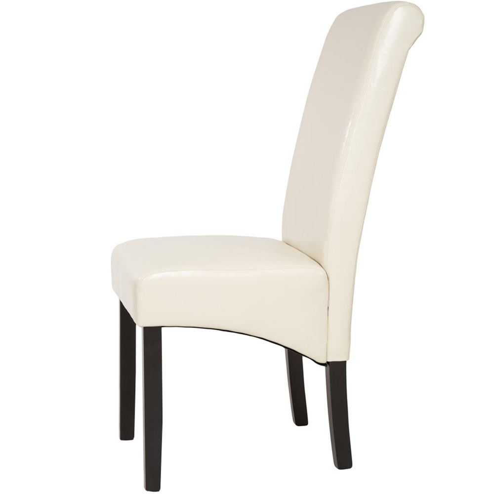tectake® Esszimmerstuhl gepolstert mit Kunstlederbezug 44 x 63 x 106 cm