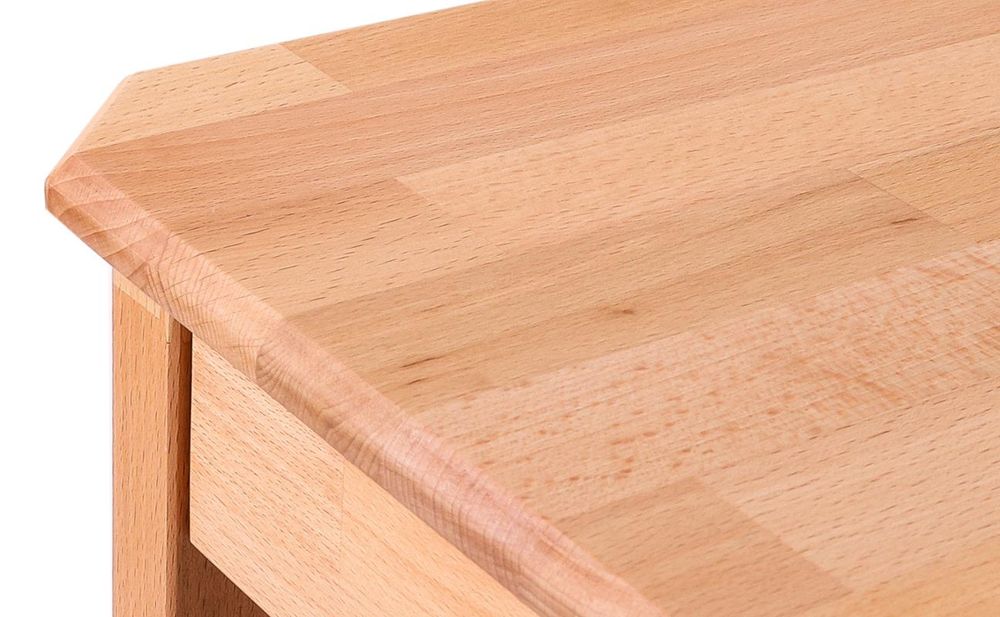 Krok Wood Esstisch Berlin aus Massivholz in Buche 75x75x75 cm