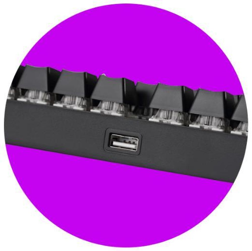 Klawiatura dla graczy PREYON Long Claw Brown Keyboard - Podpórka pod nadgarstki - 104 klawisze - Przełączniki Gateron Brown - Aluminiowa obudowa - Podświetlenie RGB - Tryb podświetlenia - Oprogramowanie - Port przelotowy USB