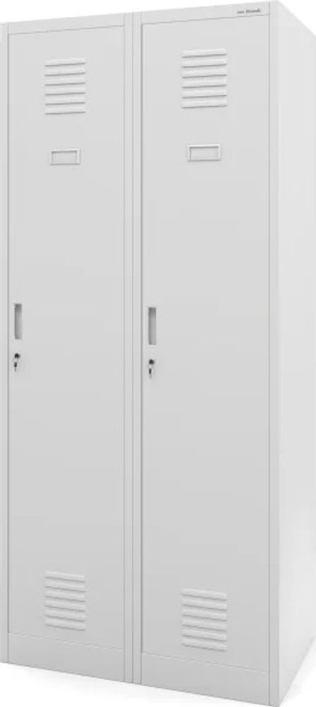 Spind Garderobenschrank Umkleideschrank Metallschrank grau 180x80x50