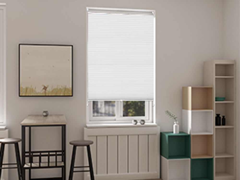 WOLTU Plissee Klemmfix ohne Bohren Easyfix Weiß, 60x120 cm