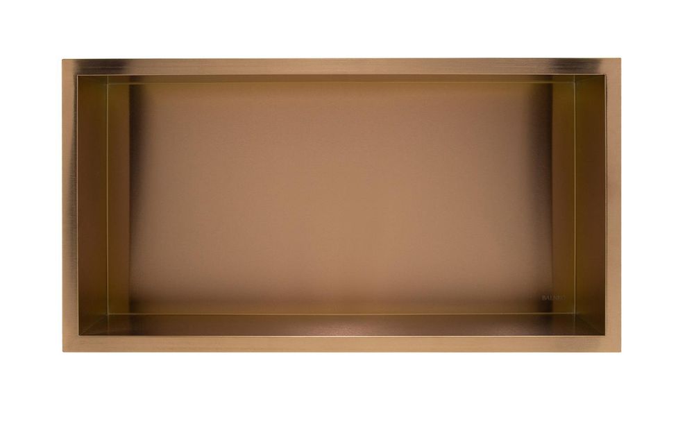 Edelstahl Nischenregal zur Wandmontage - moderne Einbau Nische für Dusche und Badezimmer