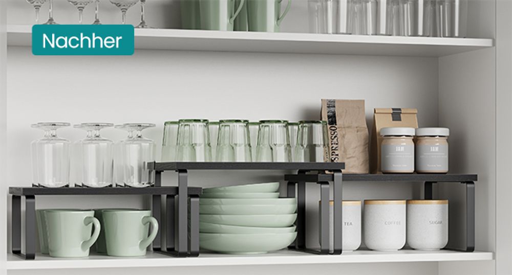 Platz im Schrank ausnutzen