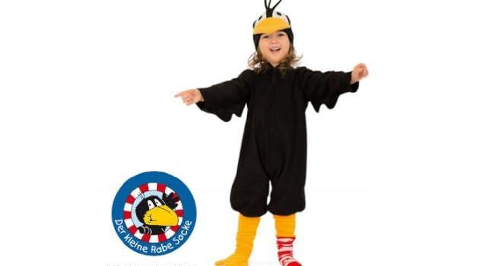 Der kleine Rabe Socke - Kinderkostüm 2-tlg. (116)