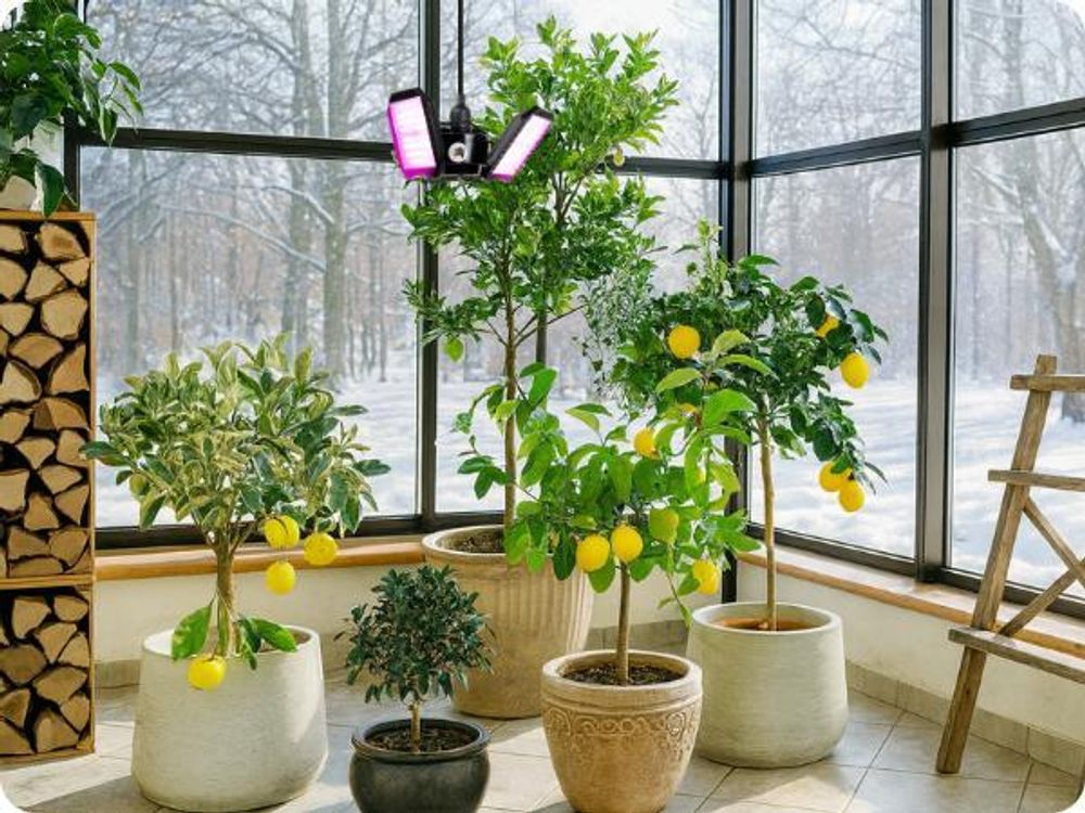 Meine Orangerie - LED-Pflanzenlampe FLEX [100W] - Vollspektrum LED Pflanzenleuchte zur Überwinterung von mediterranen Pflanzen
