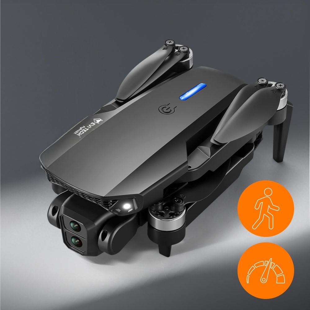 Drohne mit 2 Kameras & Brushless Motor, FlyPro2X Spielzeug Quadcopter für Anfänger, 30 Min Flugzeit (3 Akkus), FPV WiFi & Koffer, EVI TECH Service PL