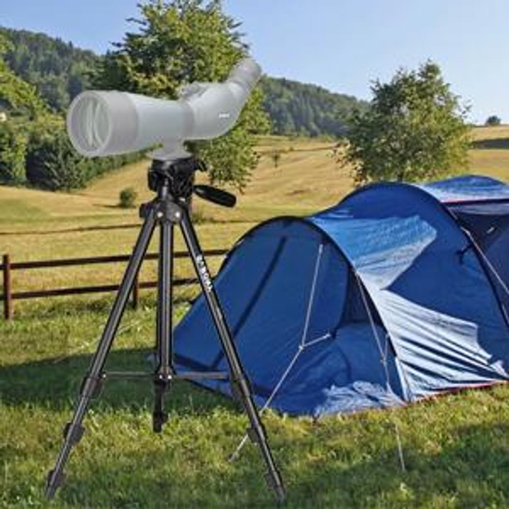 Svbony SV101 Stativkamera, 138cm-Aluminiumstativ Kompaktes, Leichtes Stativfernrohr mit Tragetasche Reisestativ Kompatibel mit Svbony SV13 SV28