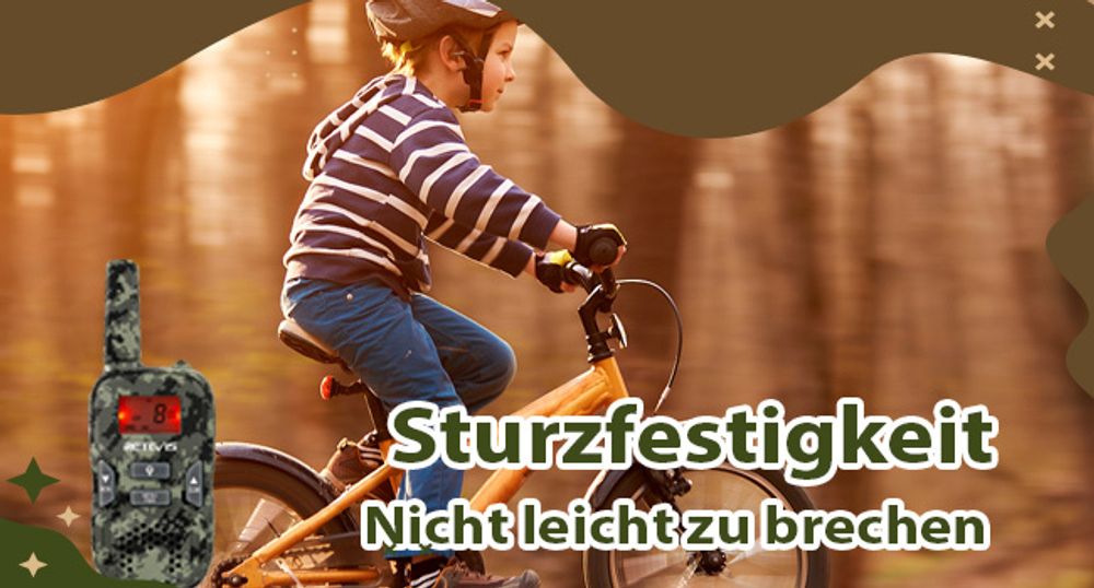 Retevis RT33 Kinder Walkie Talkie, Spielzeug Geschenke für 6-12 Jahre Kinder, 8 Kanäle VOX LED Taschenlampe für Outdoor, Aufladbar (Tarnung)