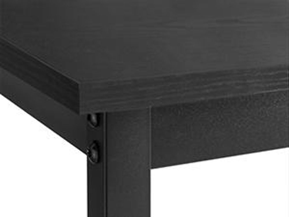 VASAGLE Bartisch-Set mit 2 Barhockern, 60 x 60 x 90 cm, schwarz